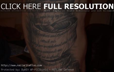 bible scripture tattoos on side