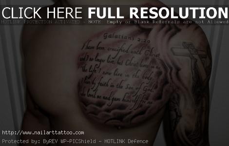 bible verse tattoos for men on bicep