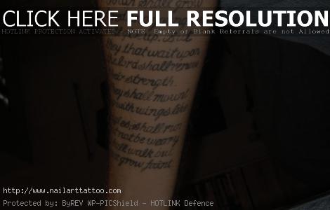 bible verse tattoos on bicep