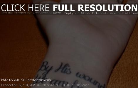 bible verse tattoos on wrist