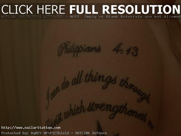 Tattoo Bible Quotes On Arm