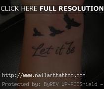 bird silhouette tattoo on neck