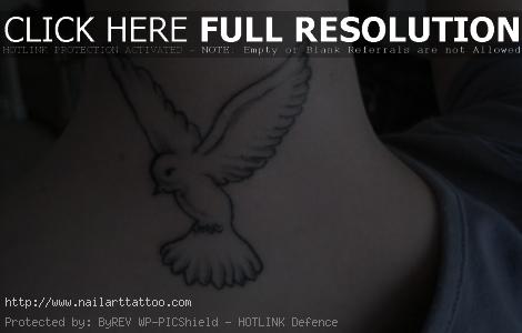 bird tattoos for girls on neck