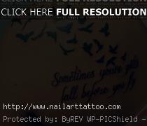 bird tattoos for girls with quotes