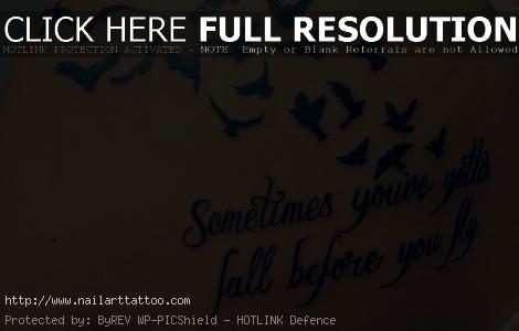 bird tattoos for girls with quotes