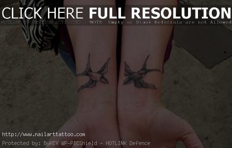 bird wrist tattoos for men