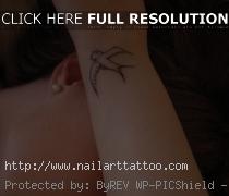 bird wrist tattoos for women