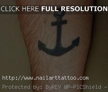 black anchor tattoo
