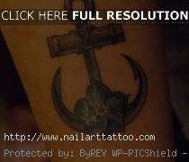 black anchor tattoo design