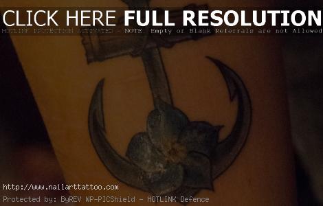 black anchor tattoo design