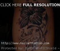black and grey flower tattoos