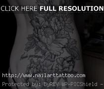 black and white flower tattoos tumblr