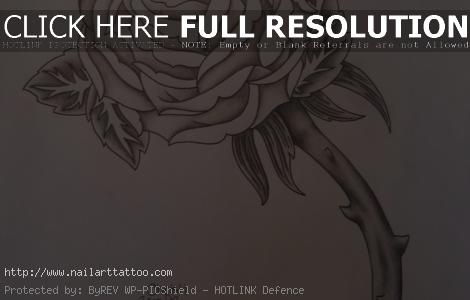 black and white rose tattoo designs