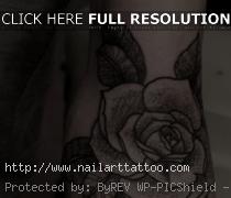 black and white rose tattoo designs for men