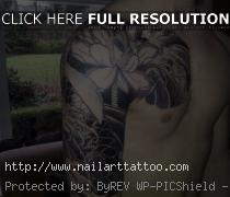 black and white sleeve tattoos