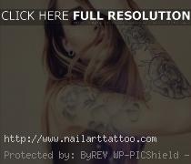 black and white sleeve tattoos girls
