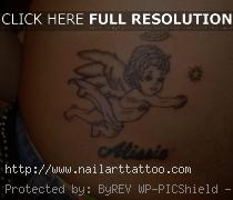 black baby angels tattoos