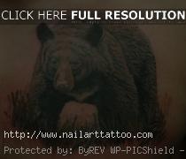 black bear tattoo