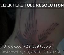 black bird tattoos on neck