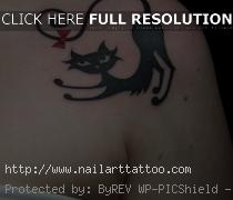black cat tattoo designs