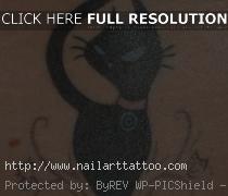 black cat tattoos designs