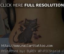 black cat tattoos for women