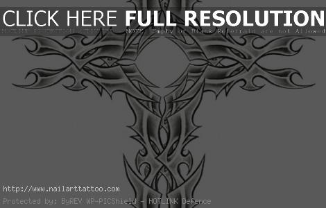 black cross tattoo designs