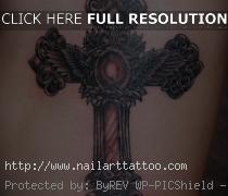 black cross tattoo