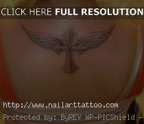 black cross tattoos for women