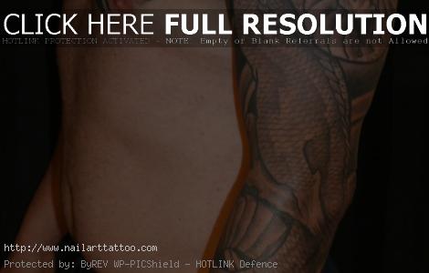 black dragon tattoo sleeve