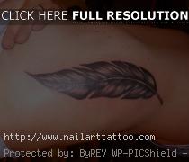 black feather tattoo