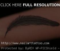 black feather tattoo designs