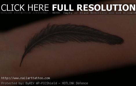 black feather tattoo designs