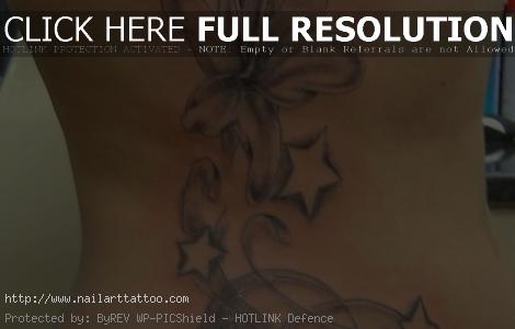 black flower tattoo designs