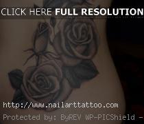 black flower tattoos designs
