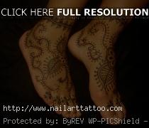 black henna tattoo