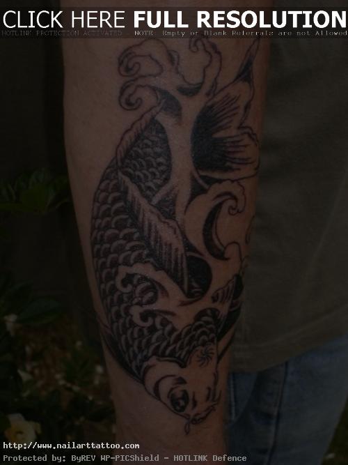 Koi Fish Tattoo Forearm