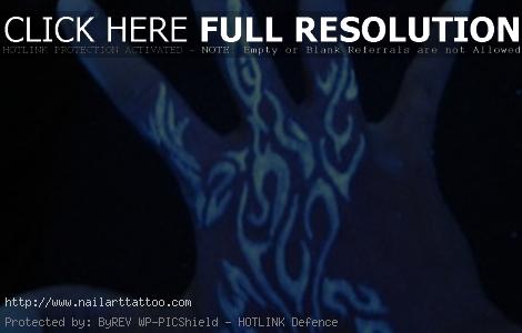 black light tattoo skeleton