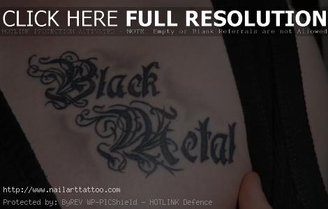 black metal tattoo designs