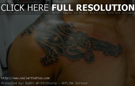 black panther tattoos for men