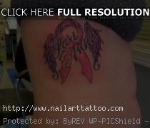 breast cancer awareness ribbon tattoos