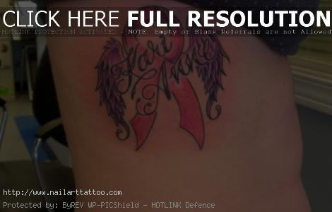 breast cancer awareness ribbon tattoos