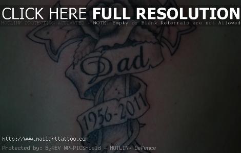 cross with banner tattoo designs