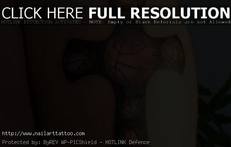 cross with basketball tattoo designs