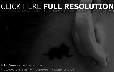 cute baby elephant tattoos