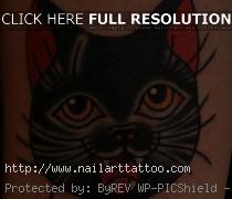 cute black cat tattoos