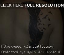 feather and bird tattoo designs