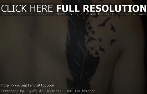 feather and bird tattoo designs