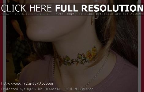 flower armband tattoos for women