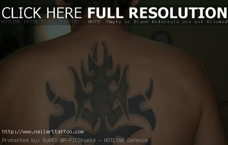 full back tribal tattoos for men